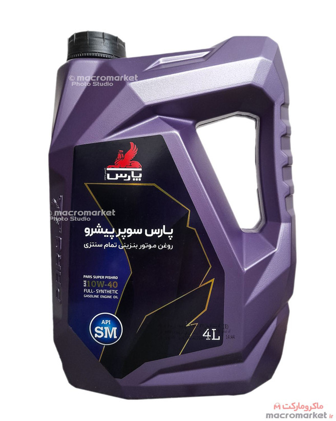 روغن موتور نفت پارس مدل سوپر پیشرو ۱۰W-۴۰ حجم ۴ لیتر